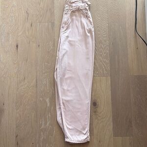 Light Pink High-Waisted Pants